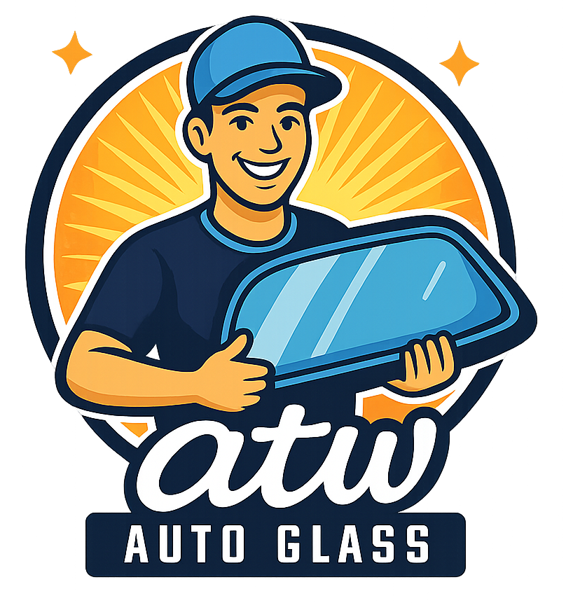 ATW Auto Glass technician mascot